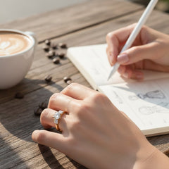 Alma Three Stone Ring