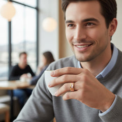 Frederick Solitaire Mens Ring