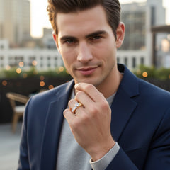 Gregory Solitaire Mens Ring