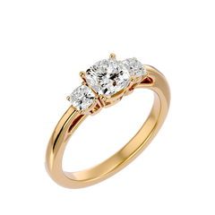 Alma Three Stone Ring
