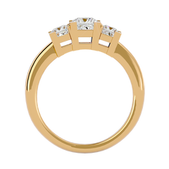 Pearl Three Stone Ring