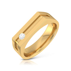 Franklin Solitaire Mens Ring