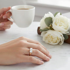 Janiyah Three Stone Ring