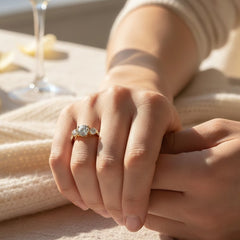 Jessie Three Stone Ring