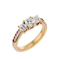 Stevie Three Stone Ring