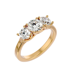 Janiyah Three Stone Ring