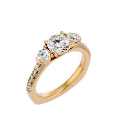 Jessie Three Stone Ring