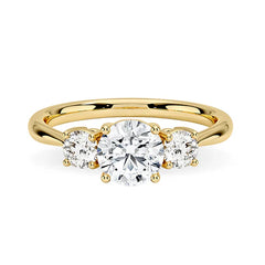 Magnolia Three Stone Ring