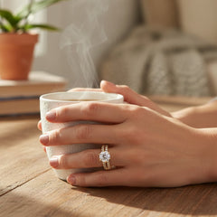 Sage Solitaire Ring