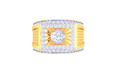 Geraldo Solitaire Mens Ring