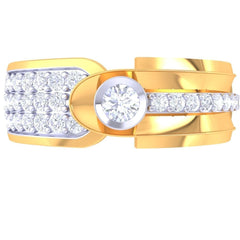 Horace Solitaire Mens Ring