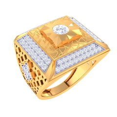 Hanson Solitaire Mens Ring