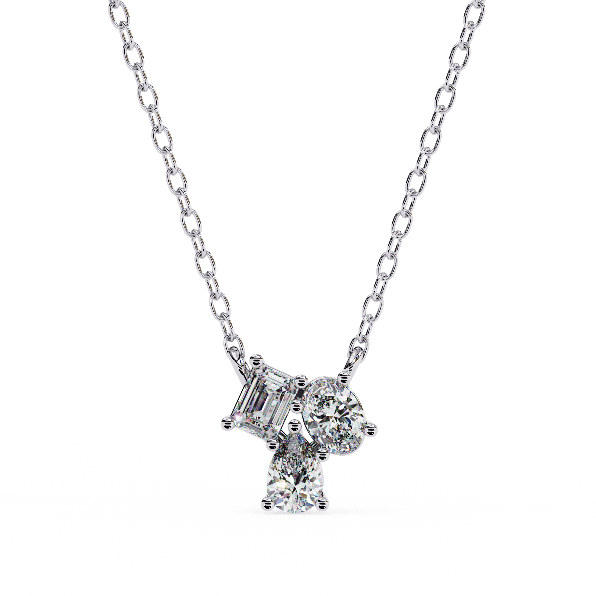 Eileen Three Stone Pendant