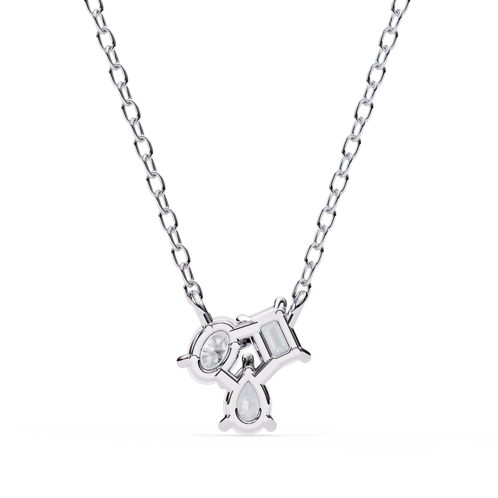 Eileen Three Stone Pendant