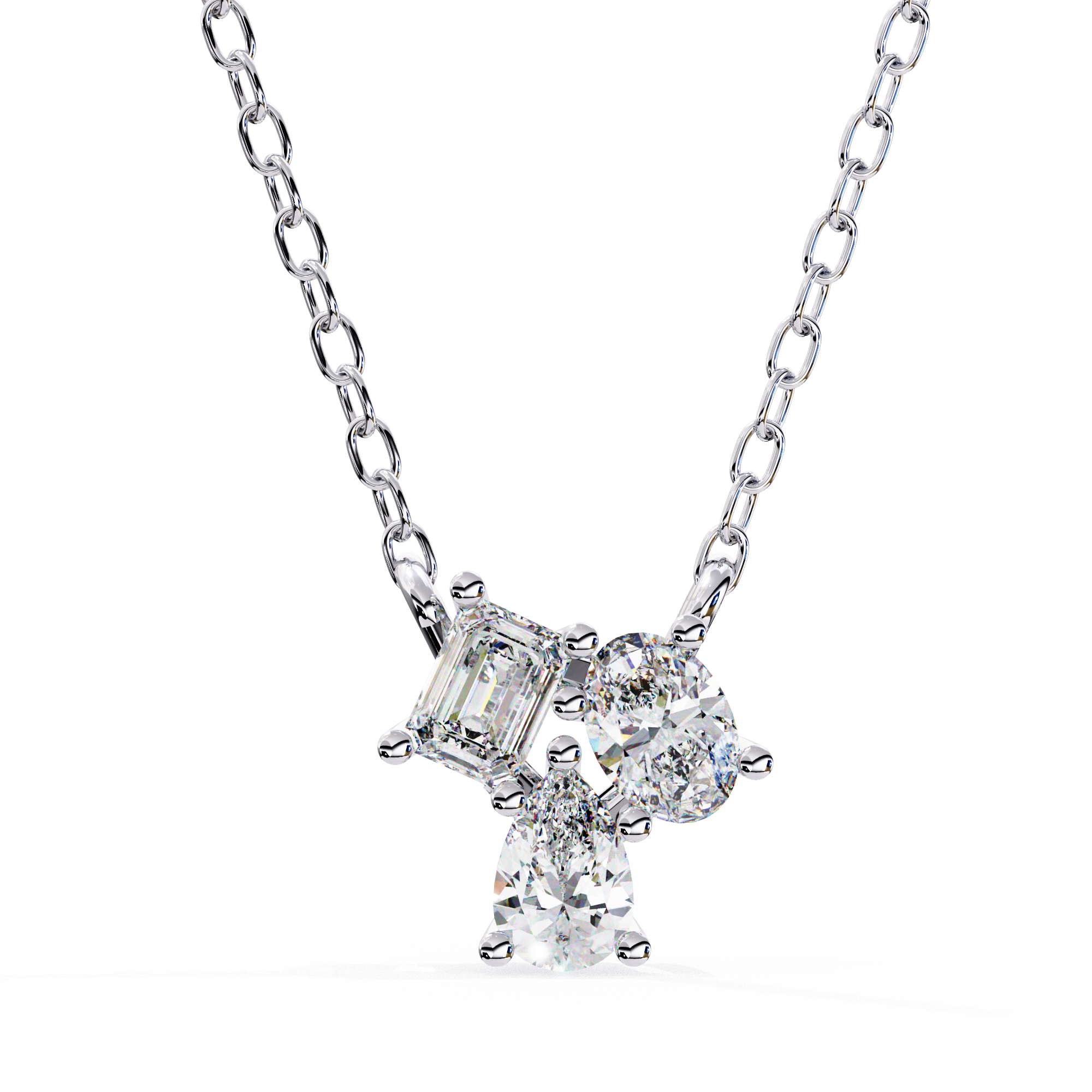 Eileen Three Stone Pendant
