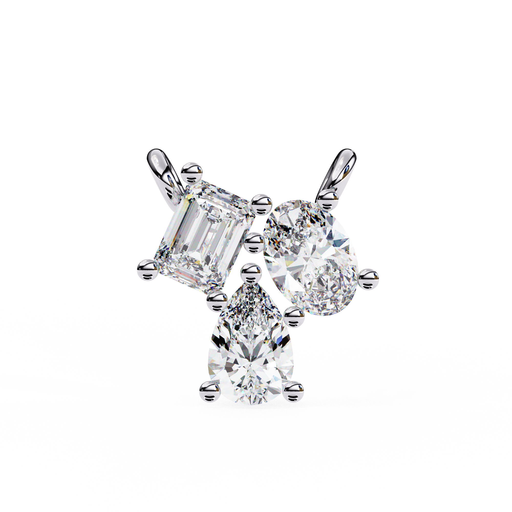 Eileen Three Stone Pendant