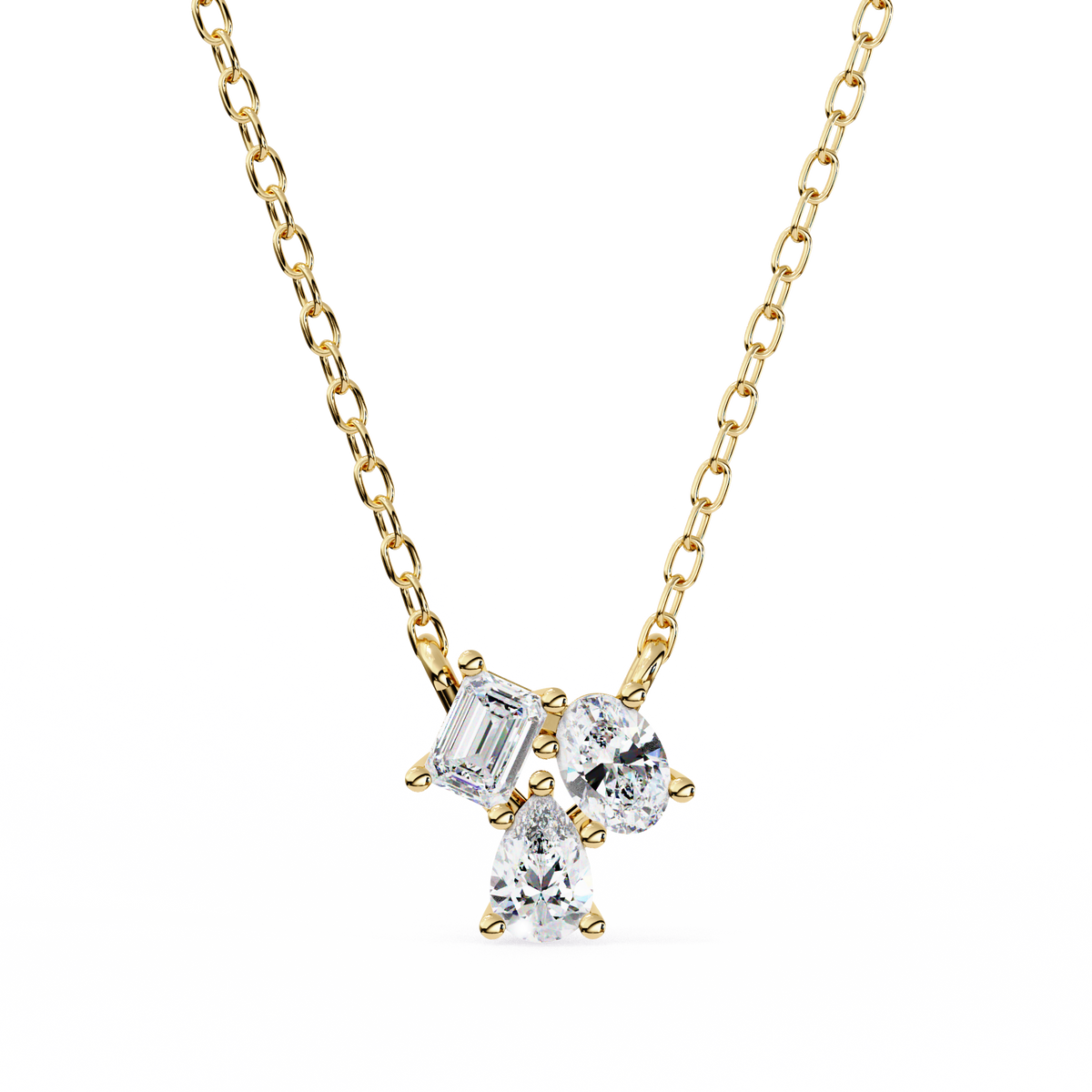 Eileen Three Stone Pendant