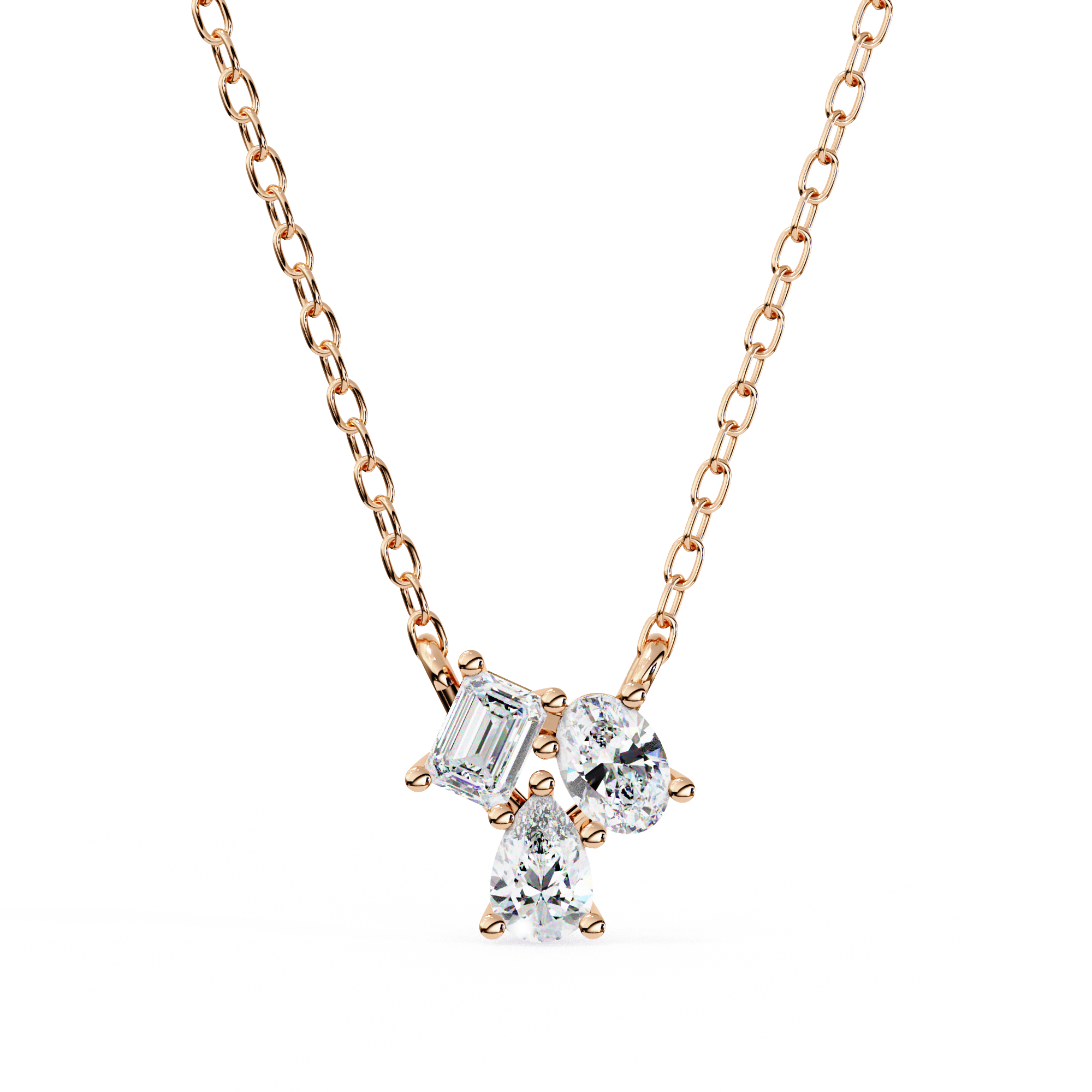 Eileen Three Stone Pendant
