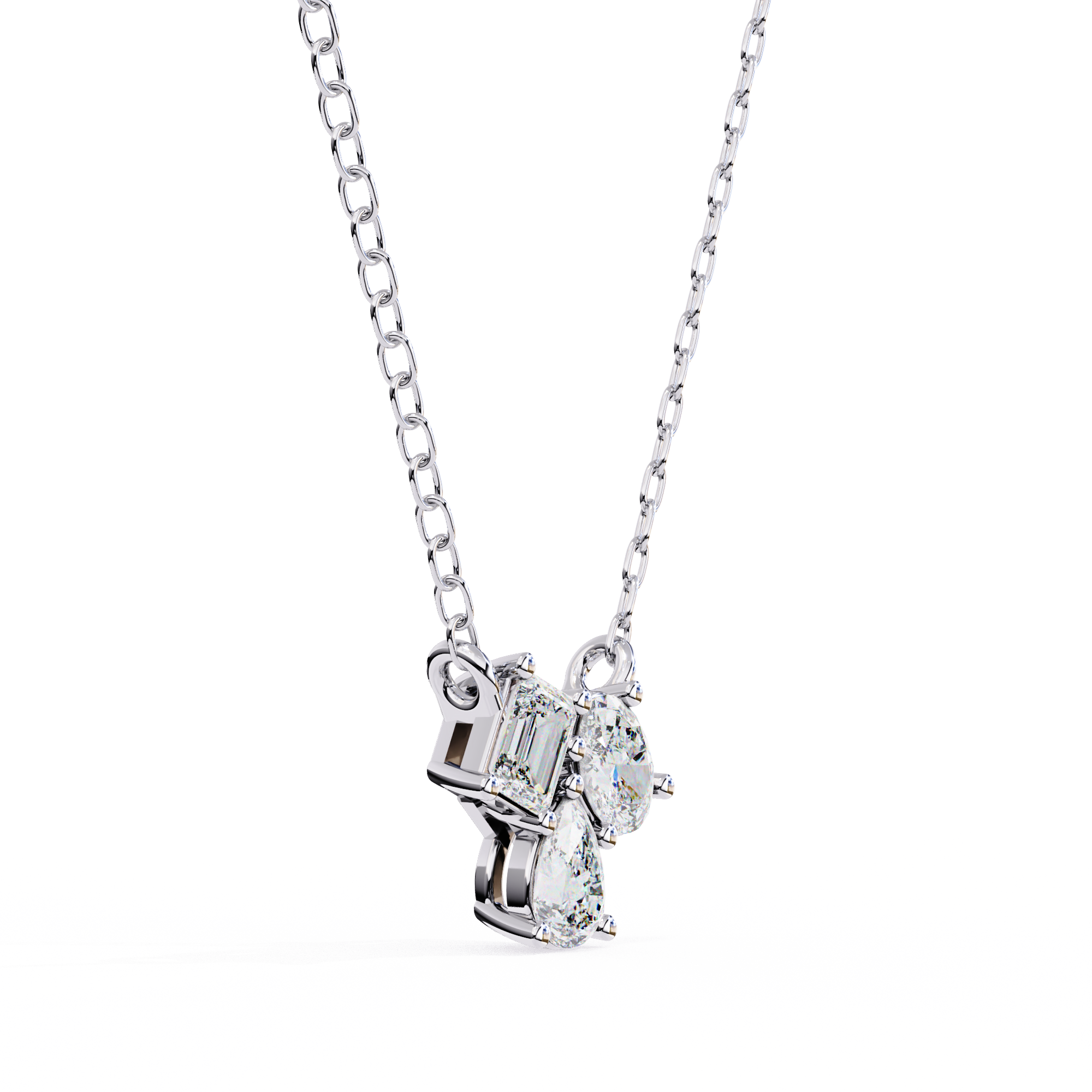Eileen Three Stone Pendant