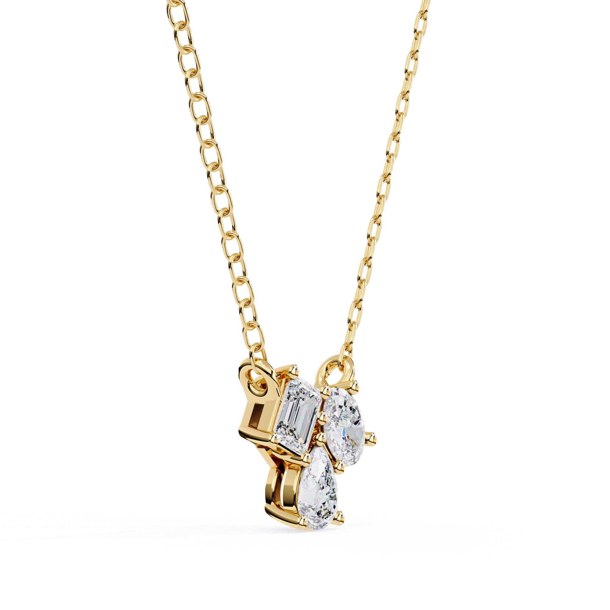Eileen Three Stone Pendant