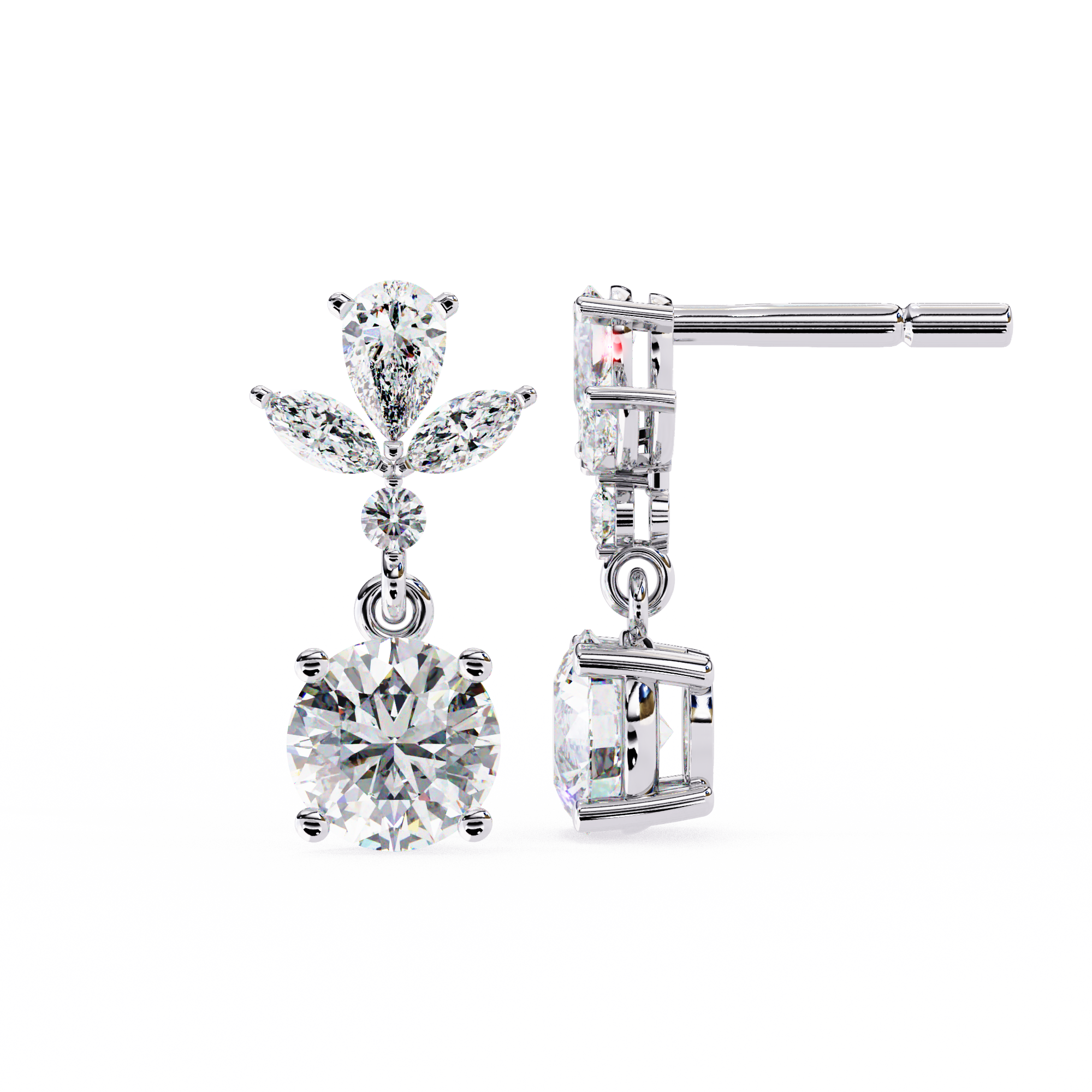 Ivory Diamond Earring