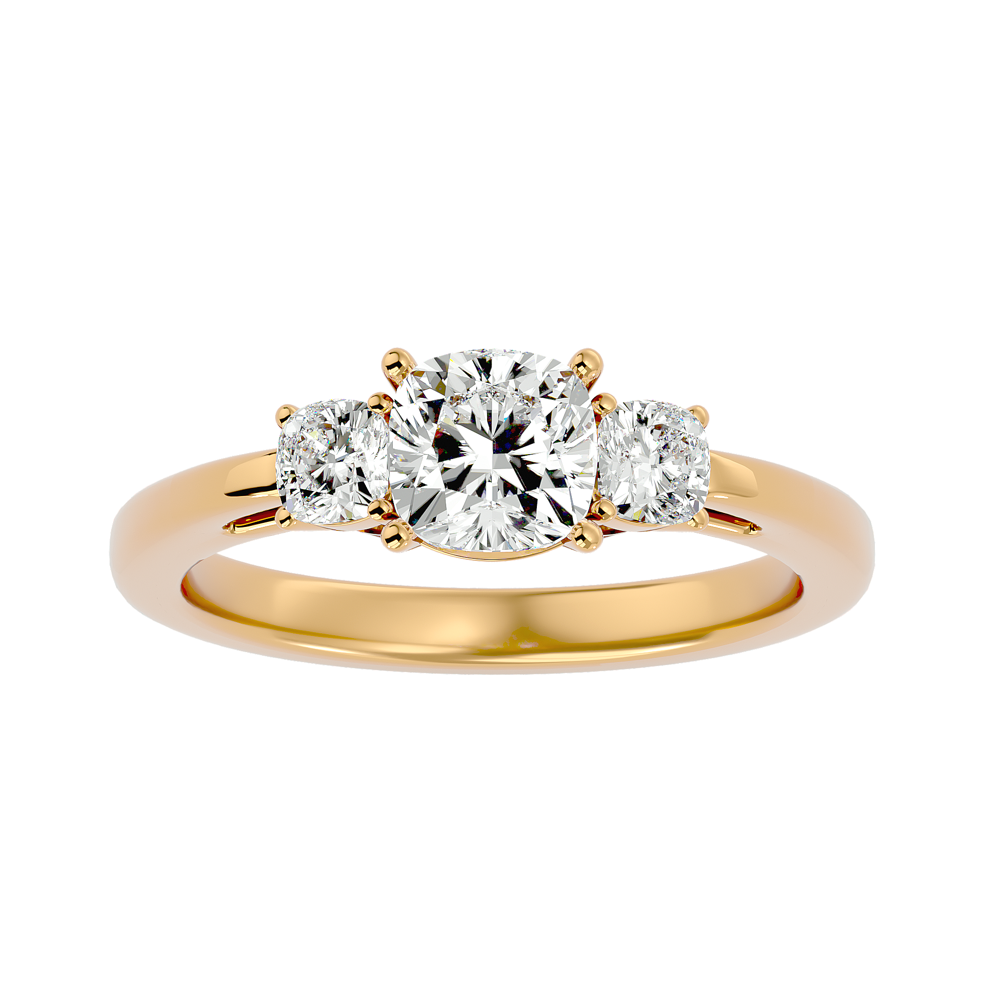 Alma Three Stone Ring