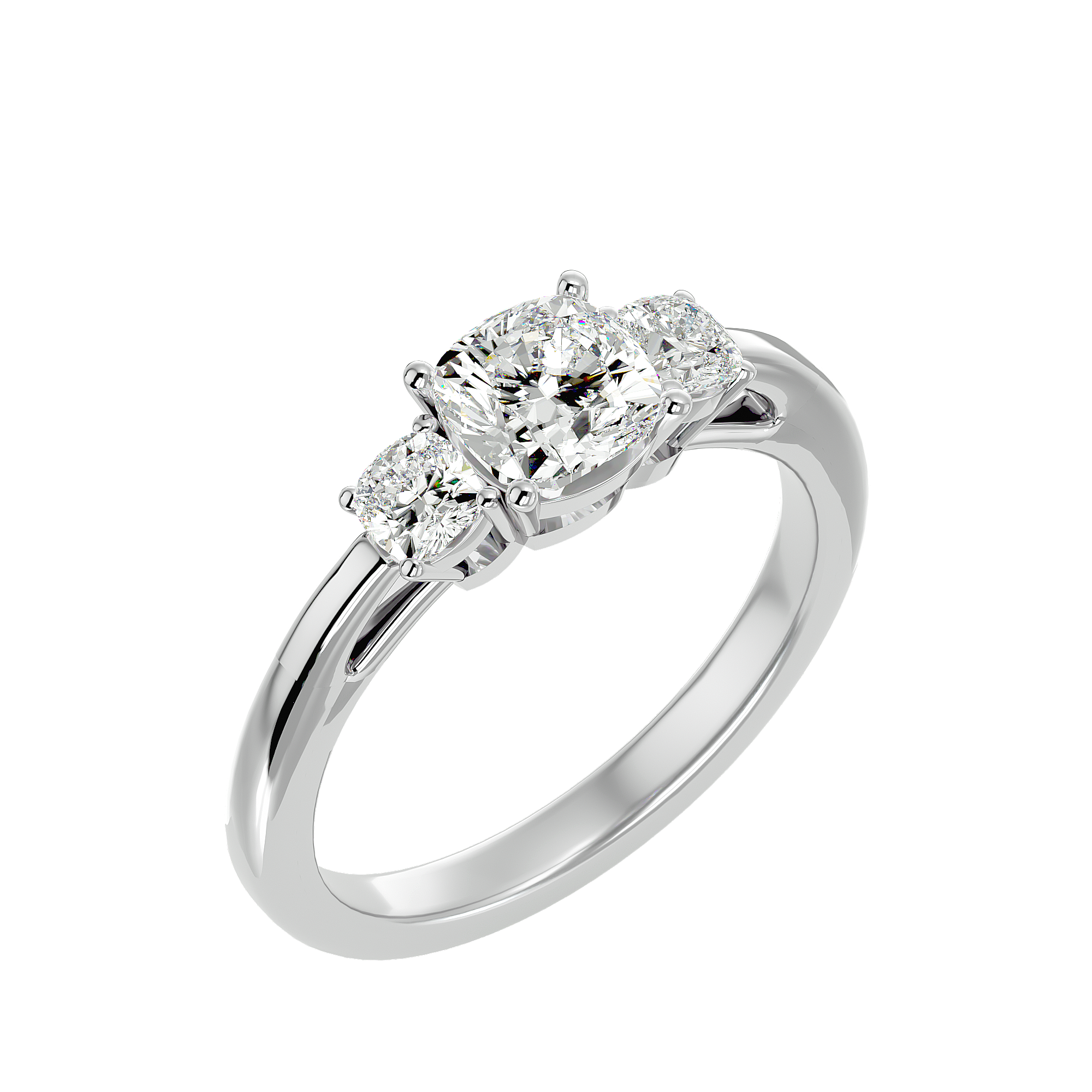 Alma Three Stone Ring