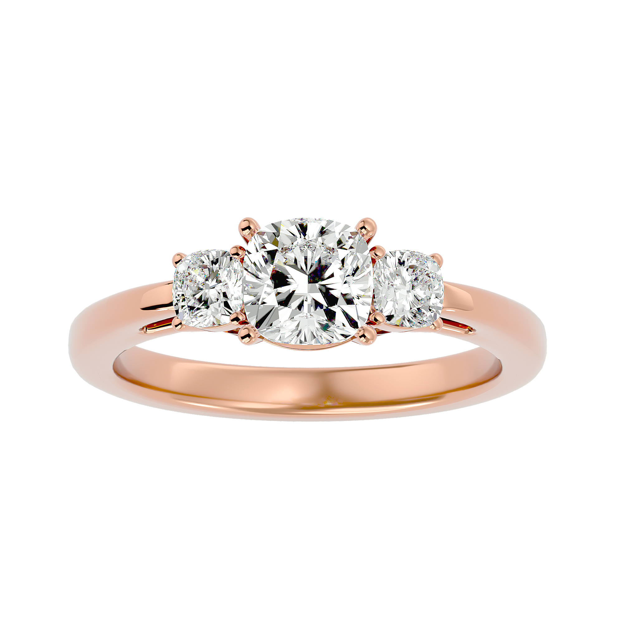 Alma Three Stone Ring