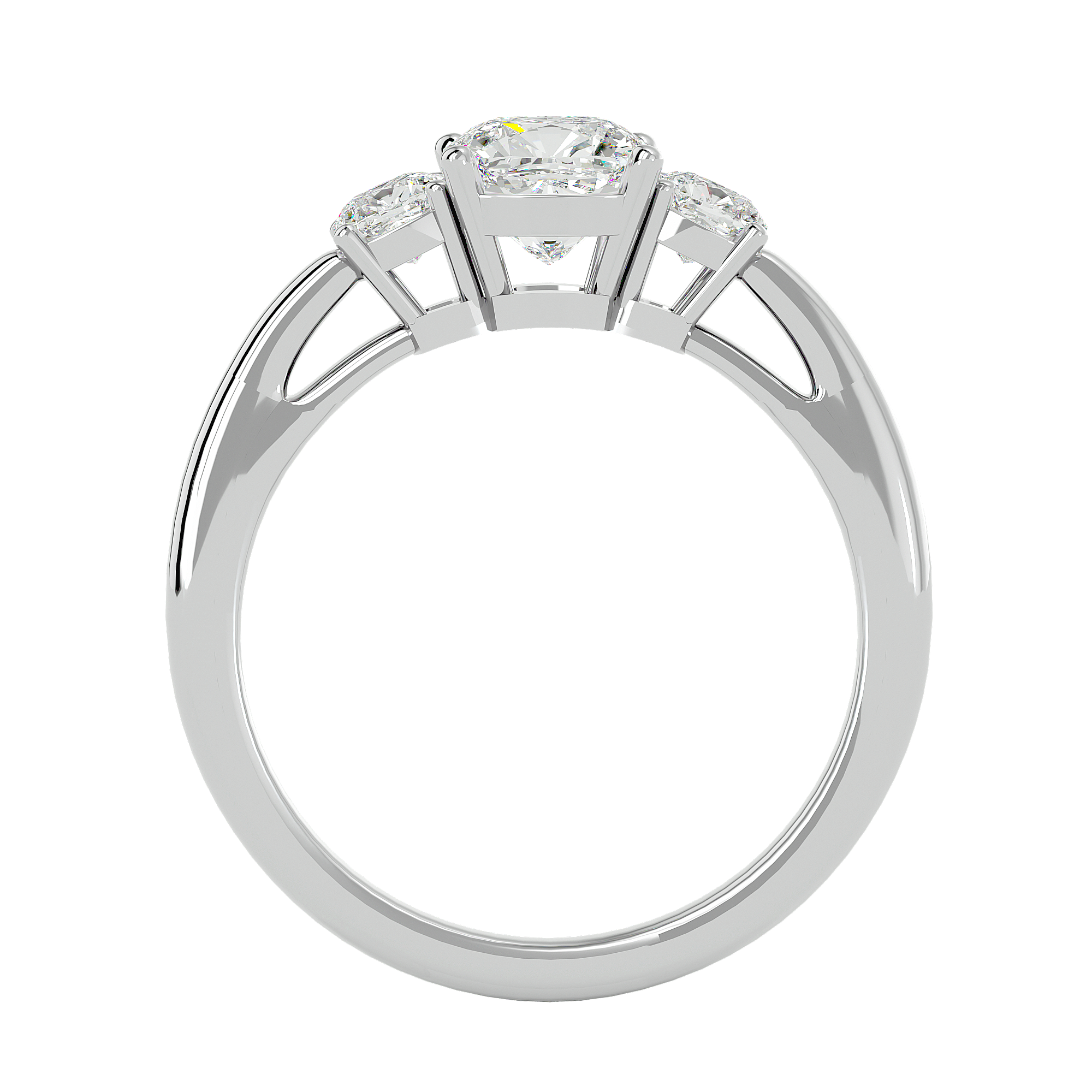 Alma Three Stone Ring