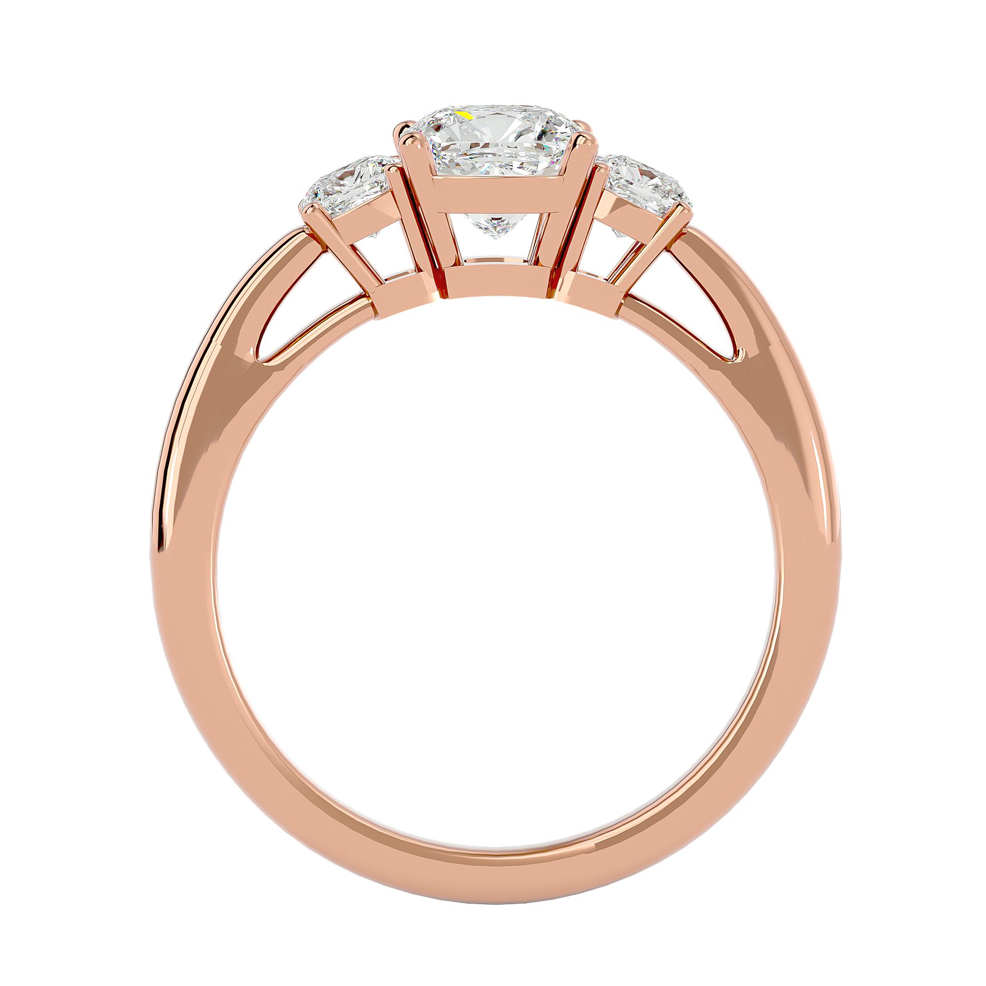 Alma Three Stone Ring