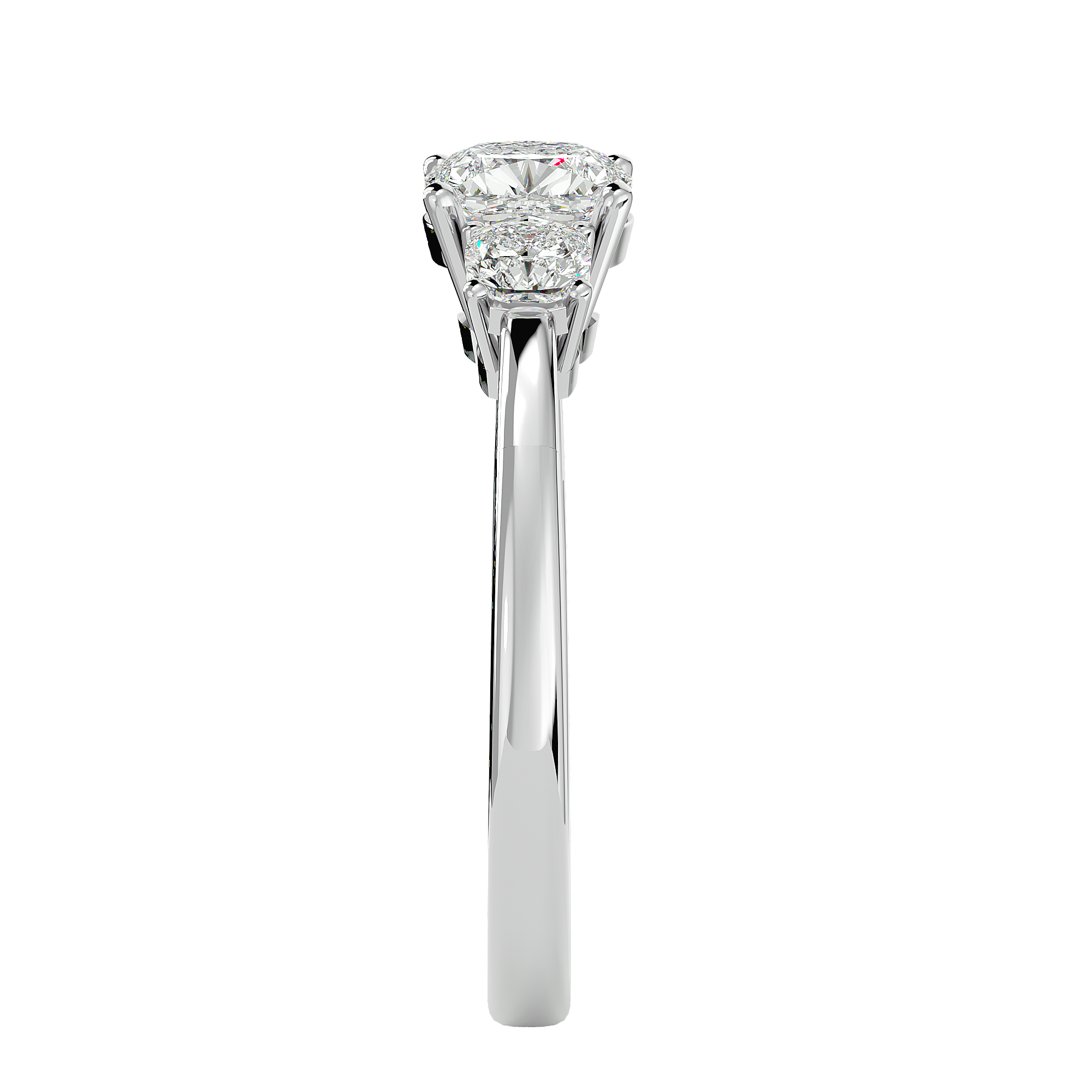 Alma Three Stone Ring