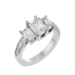 Leyla Three Stone Ring