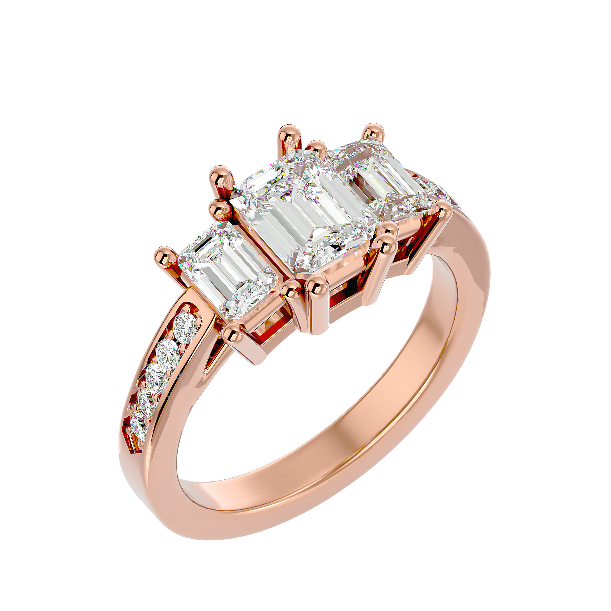 Leyla Three Stone Ring