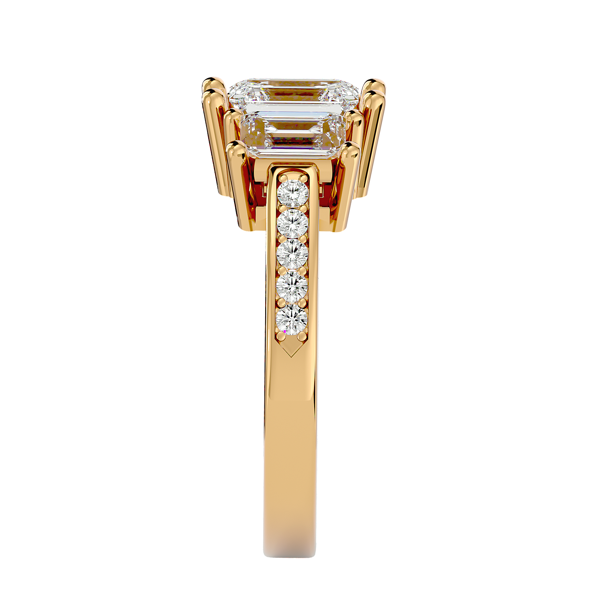Leyla Three Stone Ring