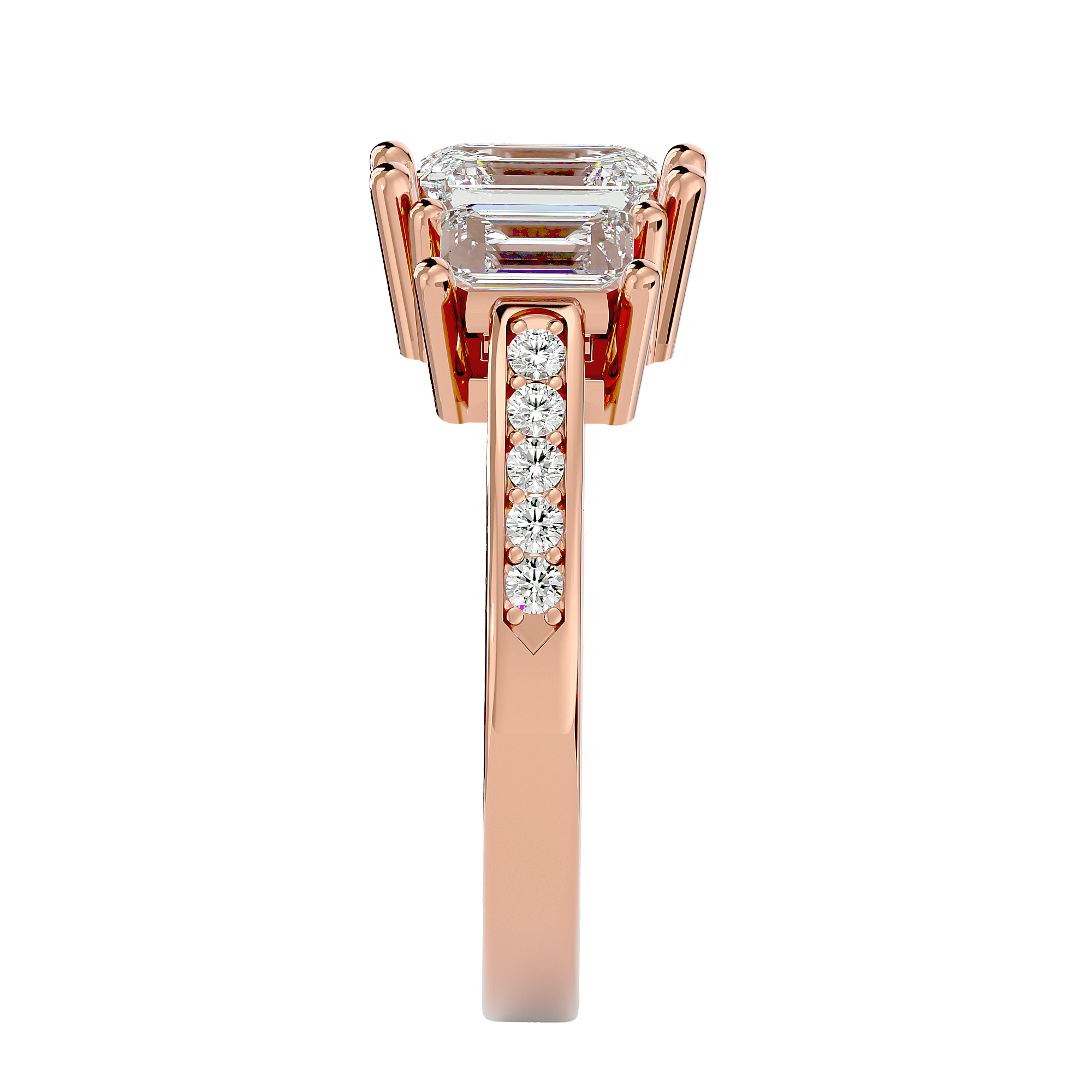 Leyla Three Stone Ring
