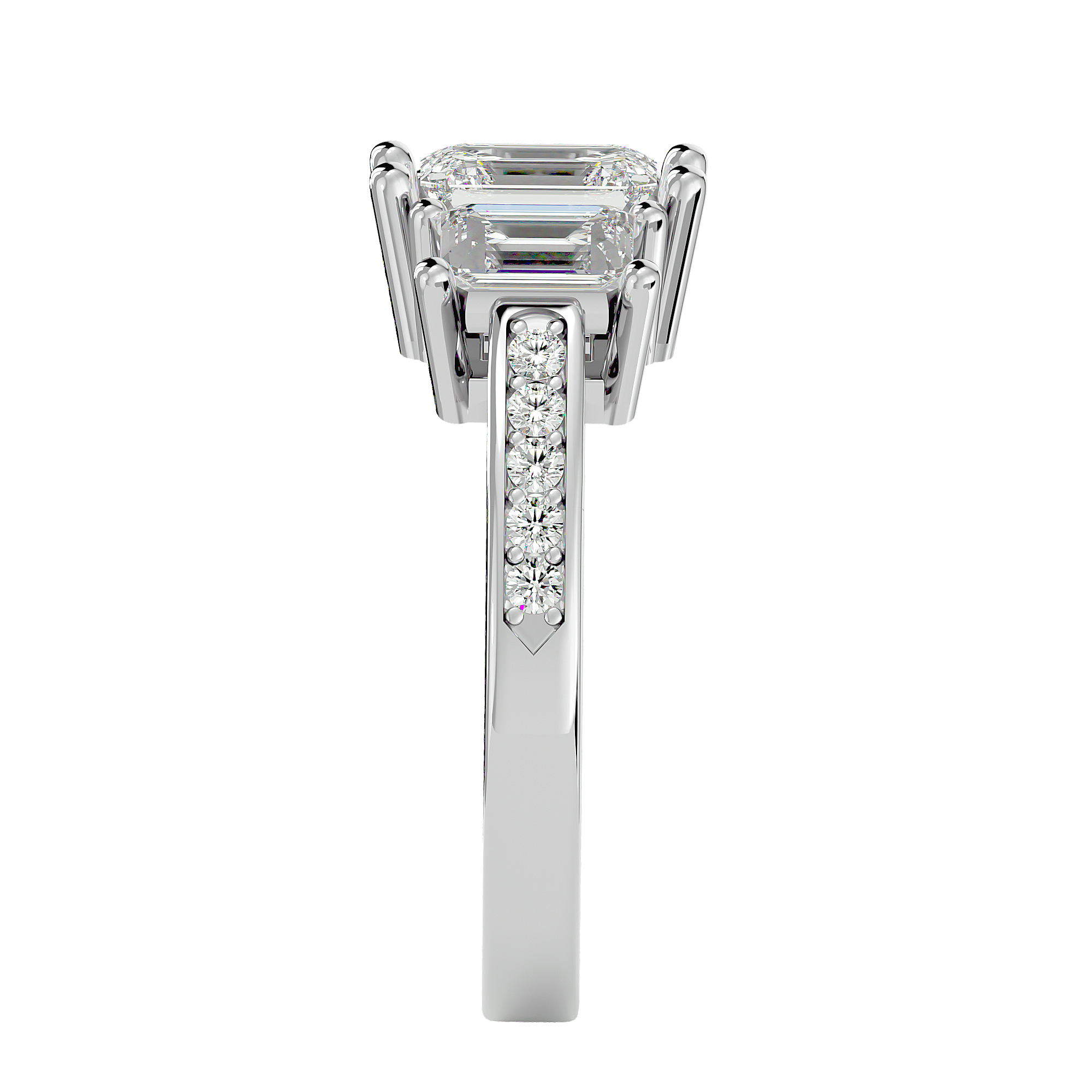 Leyla Three Stone Ring