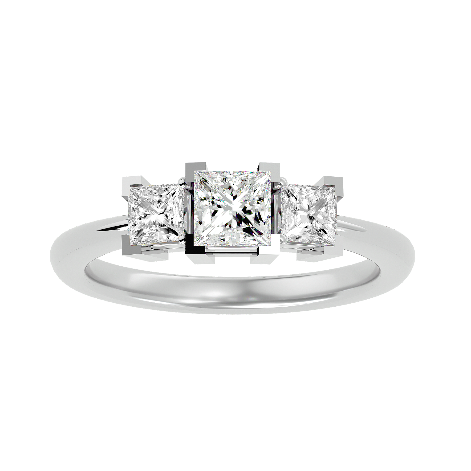 Pearl Three Stone Ring
