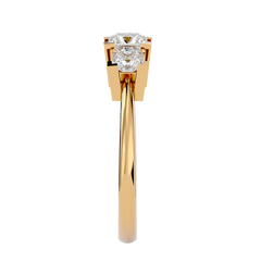 Pearl Three Stone Ring