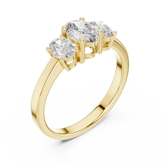 Astrid Three Stone Ring