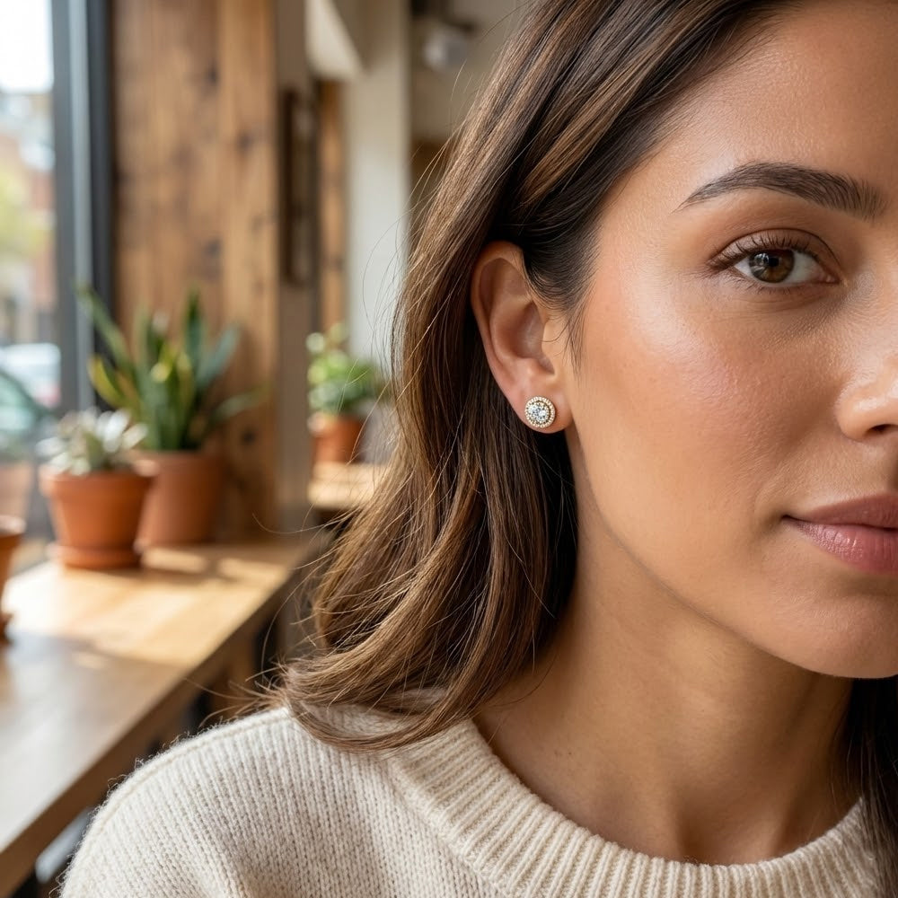 Laurel Diamond Earring