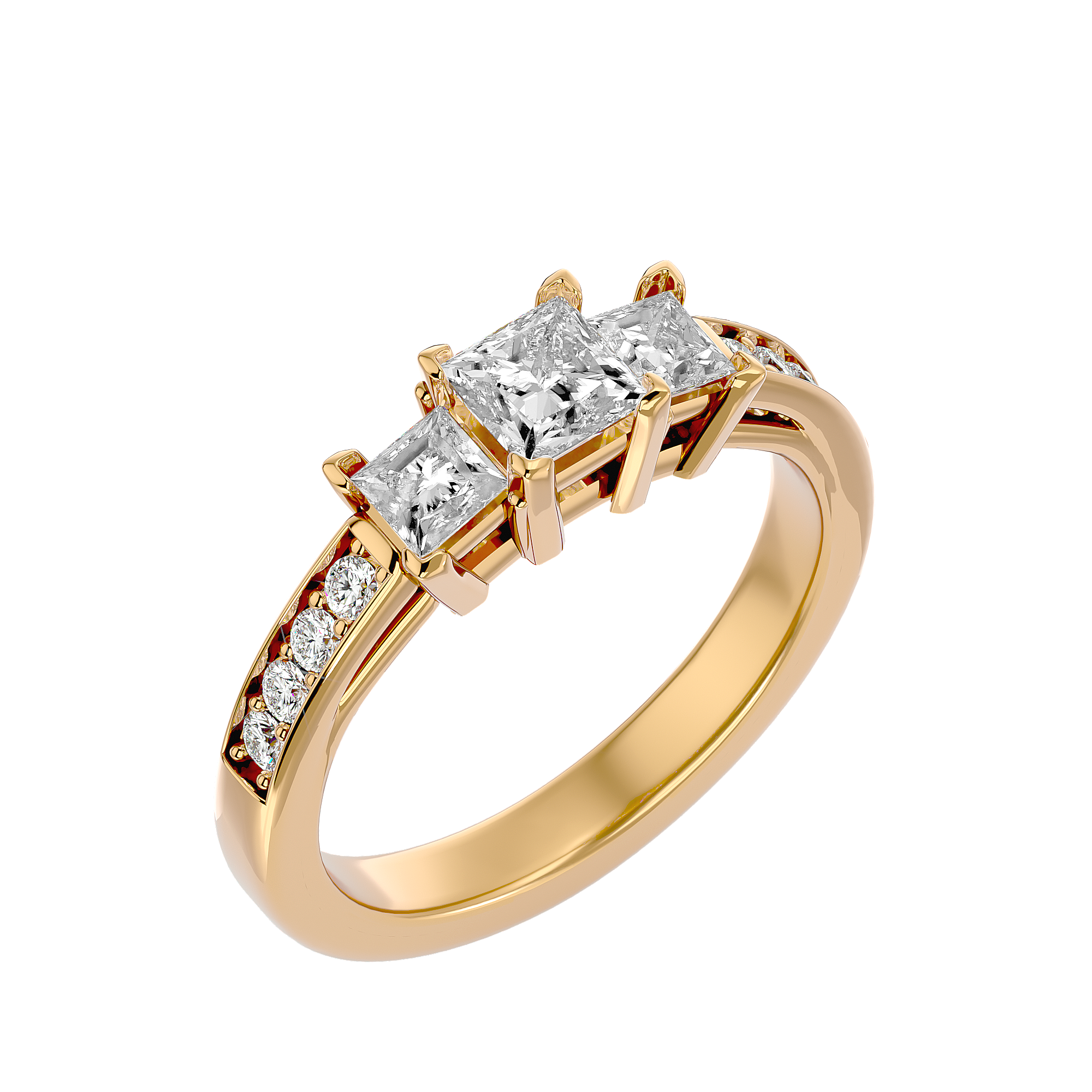 Addyson Three Stone Ring
