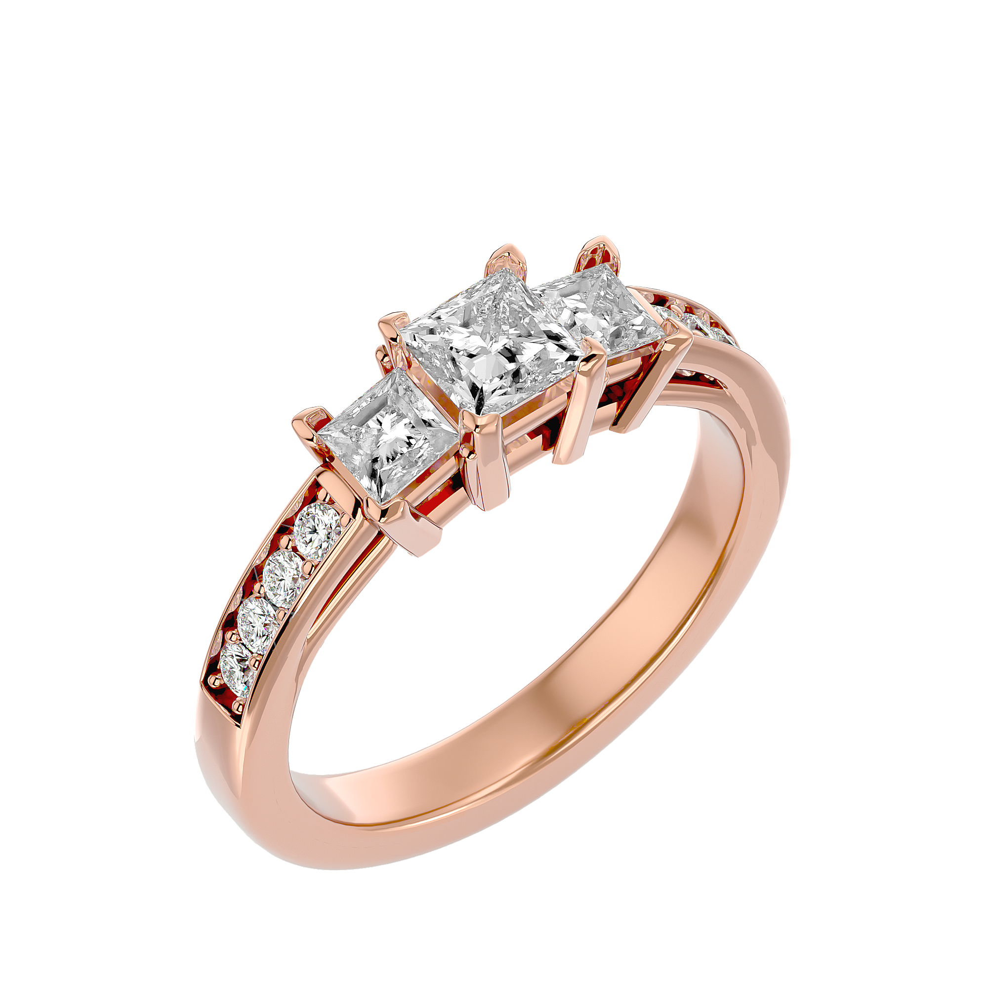 Addyson Three Stone Ring