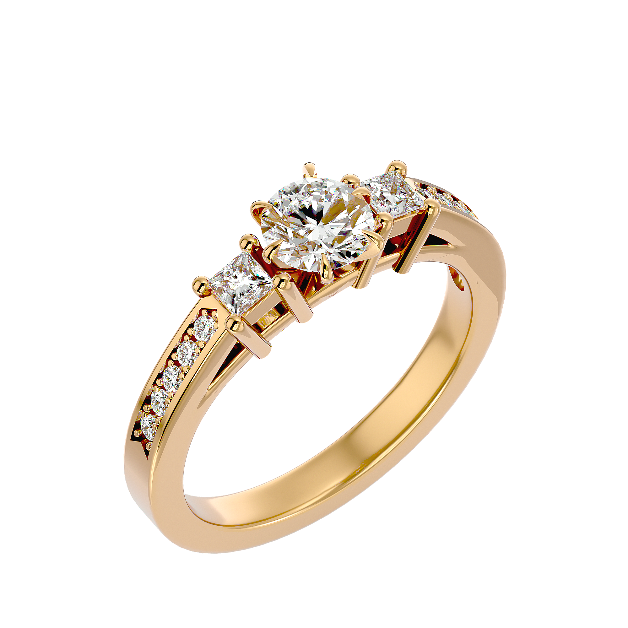 Lennox Three Stone Ring