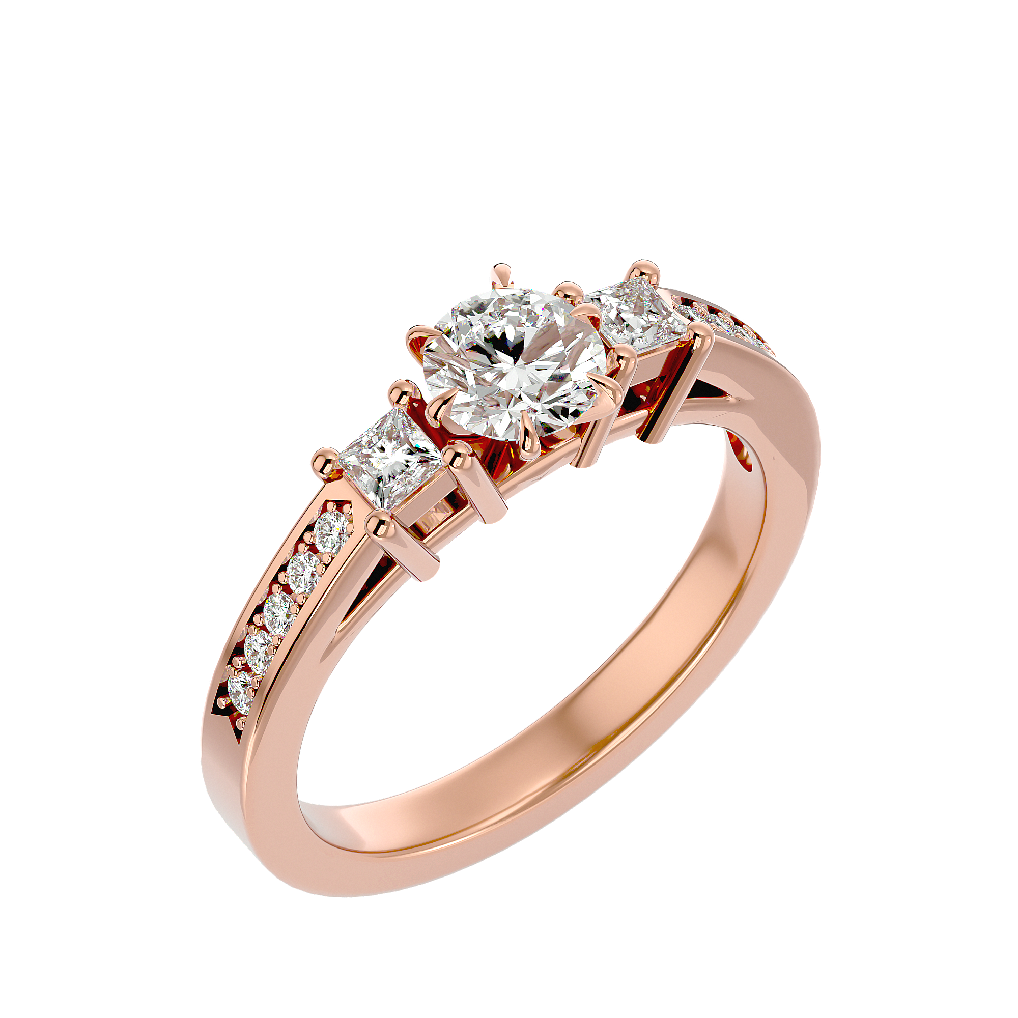 Lennox Three Stone Ring