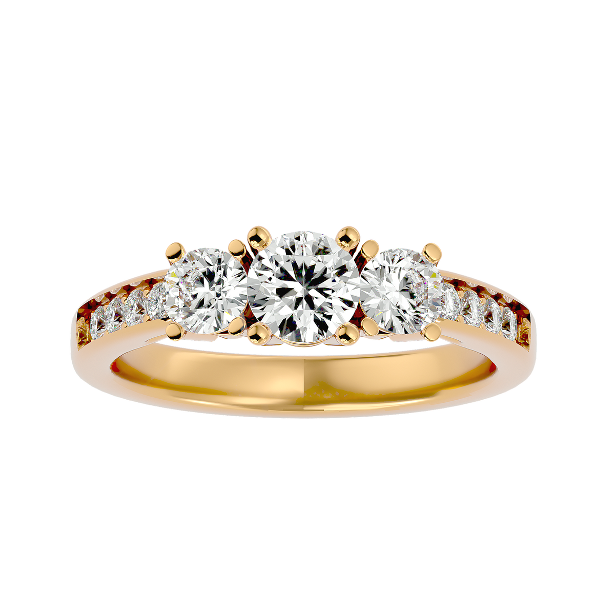 Stevie Three Stone Ring