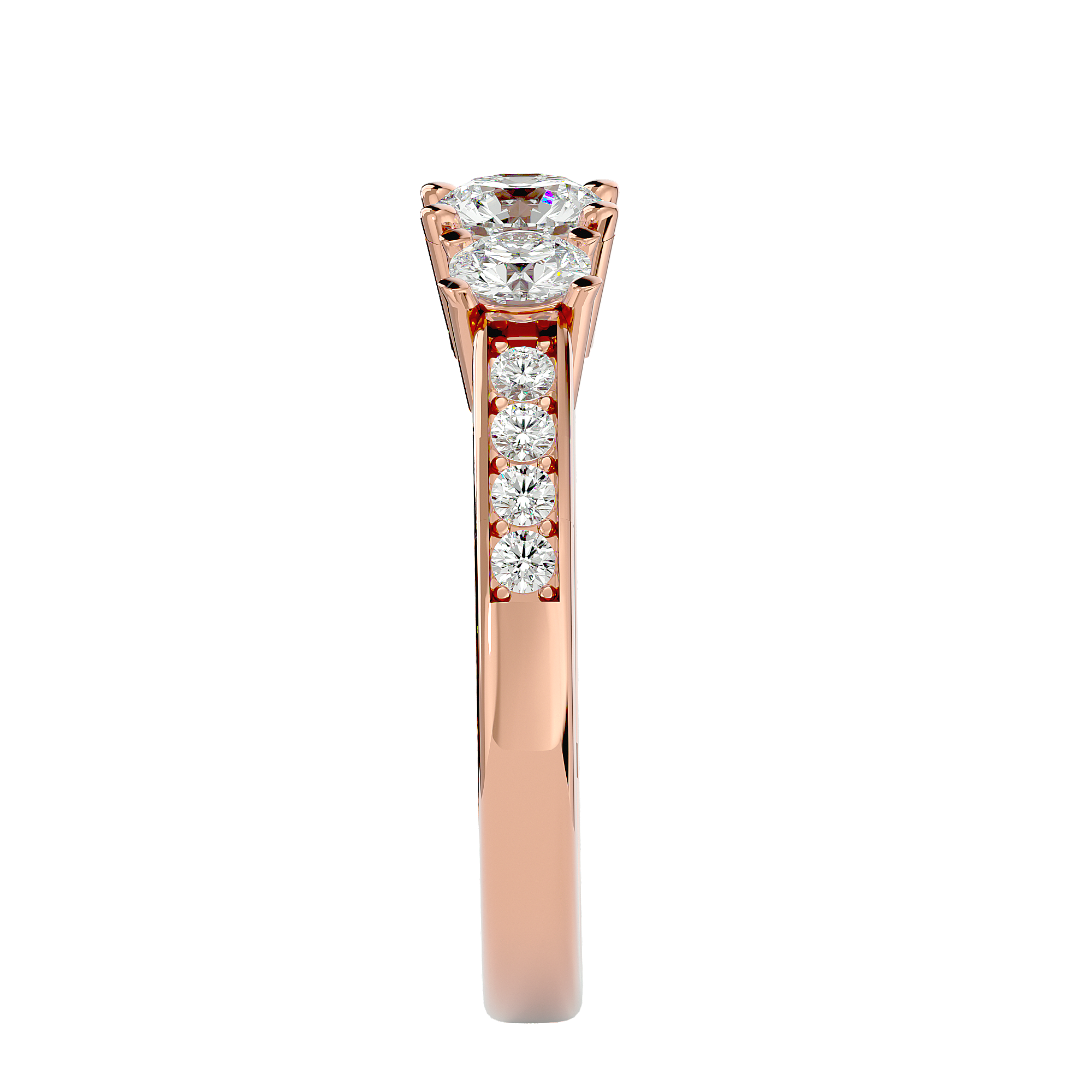 Stevie Three Stone Ring