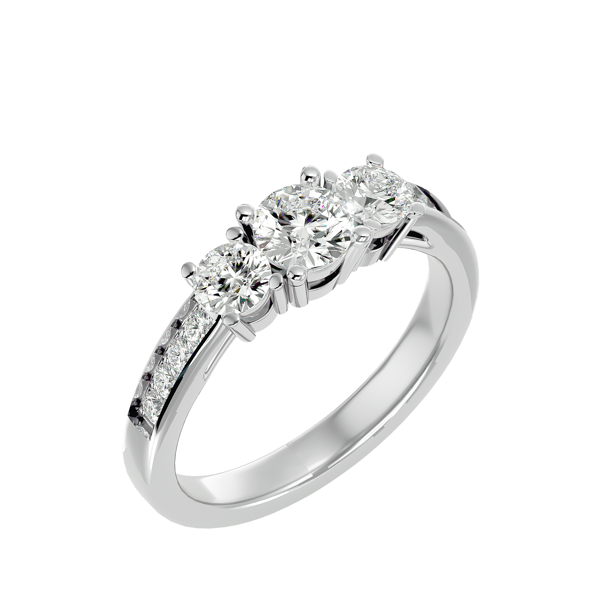 Stevie Three Stone Ring