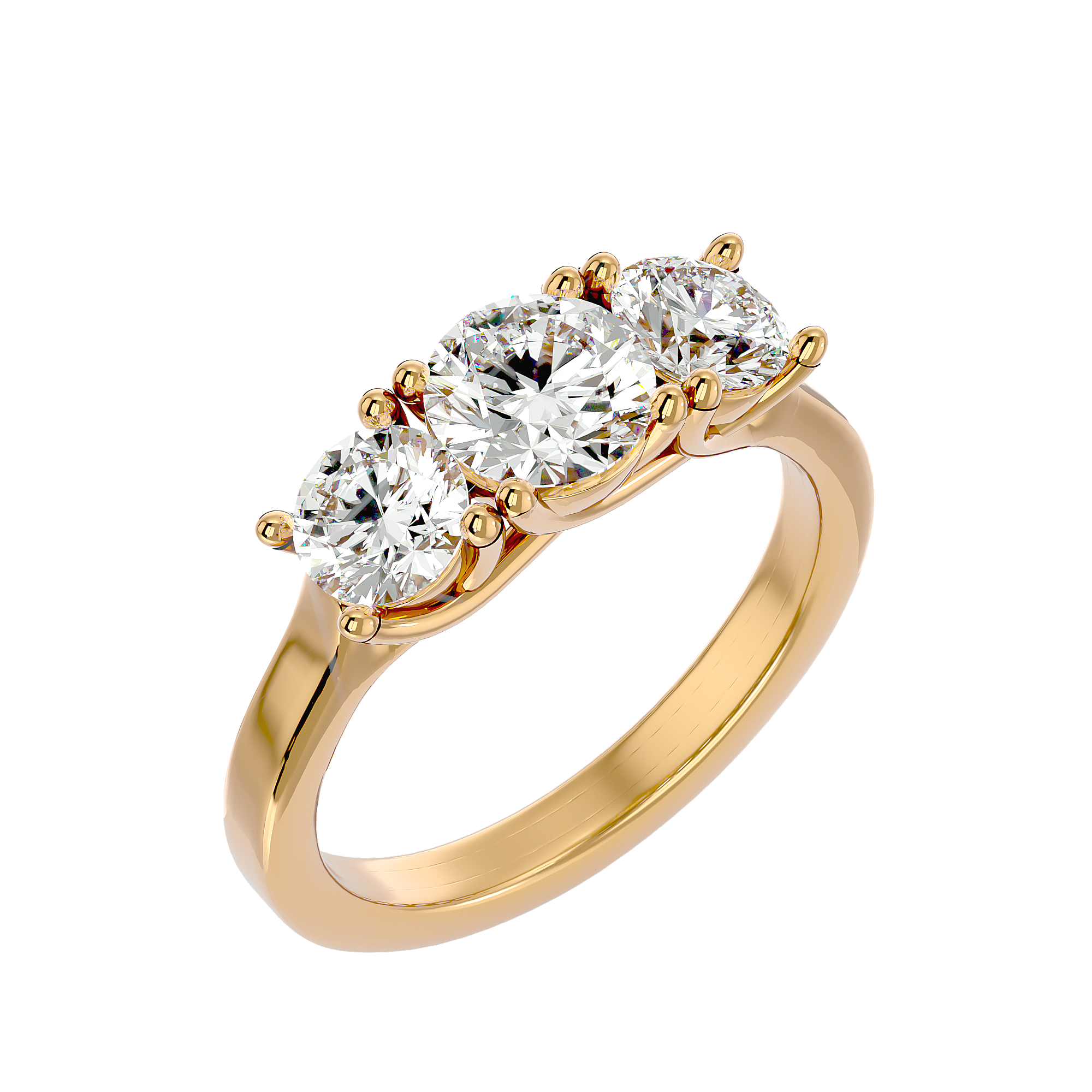 Janiyah Three Stone Ring