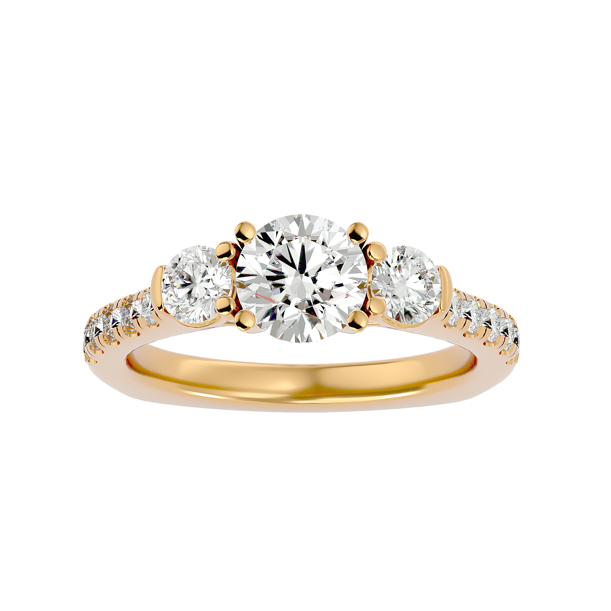 Jessie Three Stone Ring