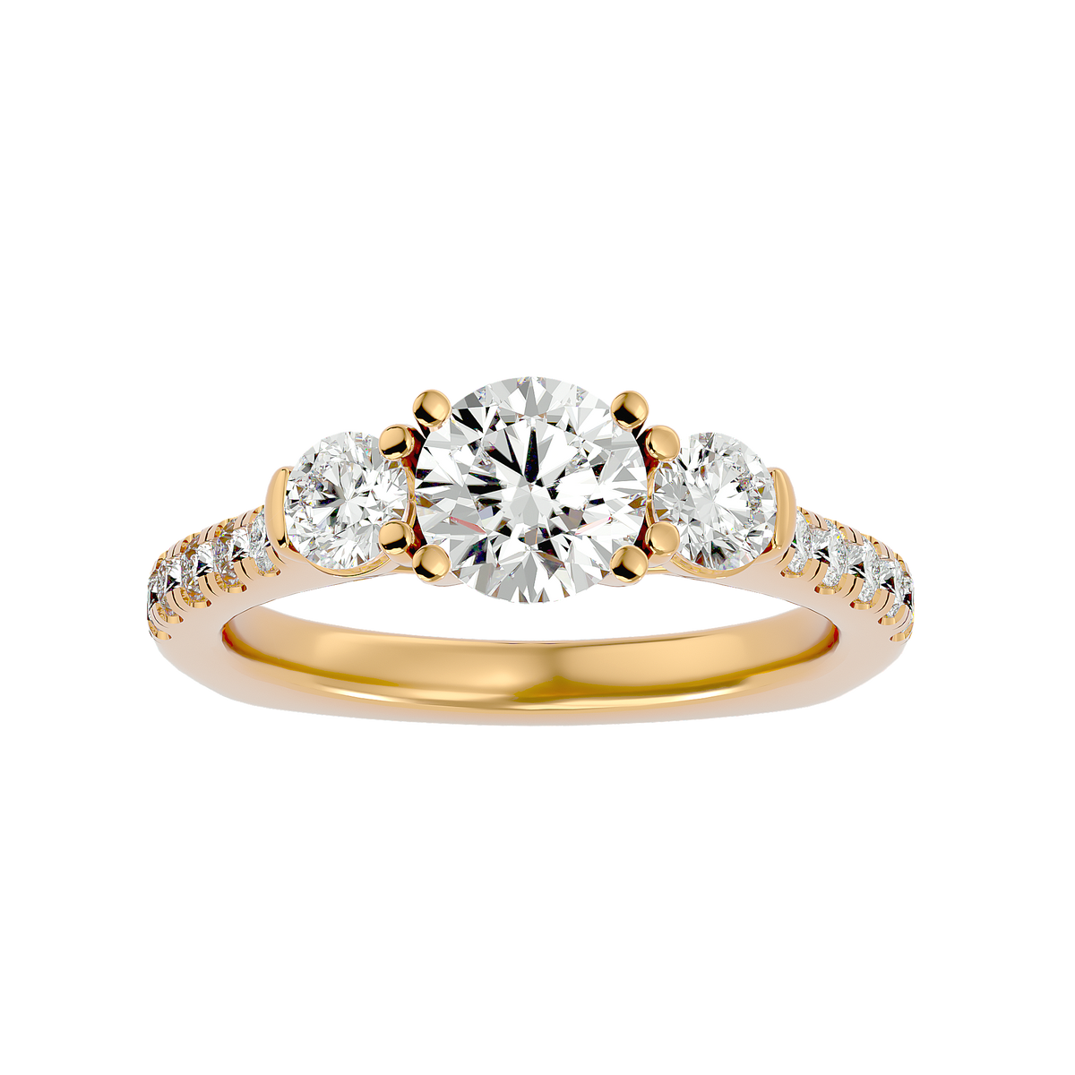 Jessie Three Stone Ring